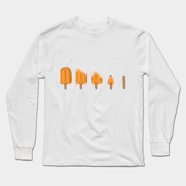 Life of a Popsicle Long Sleeve T-Shirt by Adaptix Studio